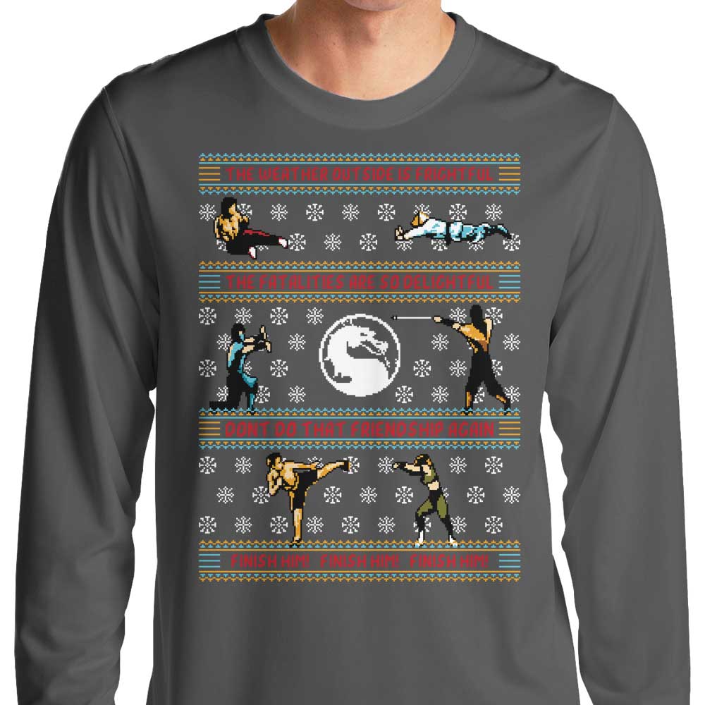 Finish Him Sweater - Adult & Kids T-Shirts, Sweatshirts & Hoodies apparel design preview 1