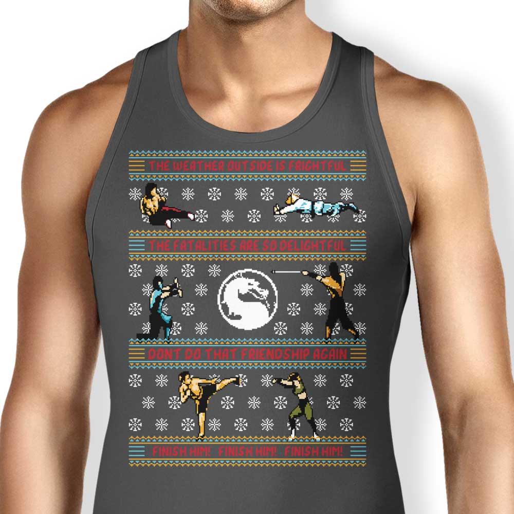 Finish Him Sweater Tank Top - Adult & Kids T-Shirts, Sweatshirts & Hoodies apparel design preview 1