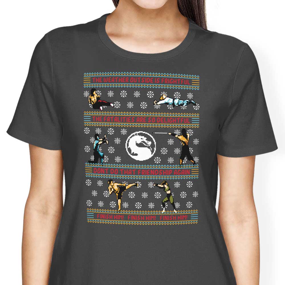 Finish Him Sweater Women's Apparel - Adult & Kids T-Shirts, Sweatshirts & Hoodies apparel design preview 2