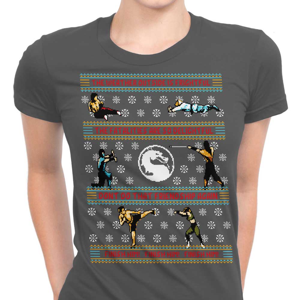 Finish Him Sweater Women's Apparel - Adult & Kids T-Shirts, Sweatshirts & Hoodies apparel design preview 1