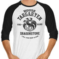 Fire and Blood (Alt) 3/4 Sleeve Raglan - Adult & Kids T-Shirts, Sweatshirts & Hoodies apparel design preview 1