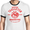 Fire and Blood Ringer - Adult & Kids T-Shirts, Sweatshirts & Hoodies apparel design preview 1