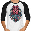 Fire and Water 3/4 Sleeve Raglan - Adult & Kids T-Shirts, Sweatshirts & Hoodies apparel design preview 1
