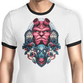 Fire and Water Ringer - Adult & Kids T-Shirts, Sweatshirts & Hoodies apparel design preview 1