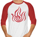 Fire 3/4 Sleeve Raglan - Adult & Kids T-Shirts, Sweatshirts & Hoodies apparel design preview 1