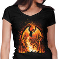 Fire Bird Women's V-Neck - Adult & Kids T-Shirts, Sweatshirts & Hoodies apparel design preview 1