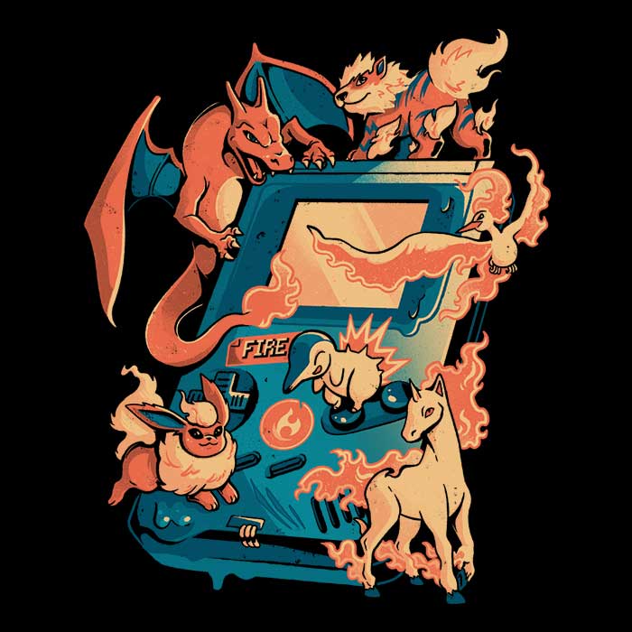 Fire Game Women's V-Neck - Adult & Kids T-Shirts, Sweatshirts & Hoodies apparel design preview 2