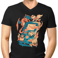 Fire Game Men's V-Neck - Adult & Kids T-Shirts, Sweatshirts & Hoodies apparel design preview 1