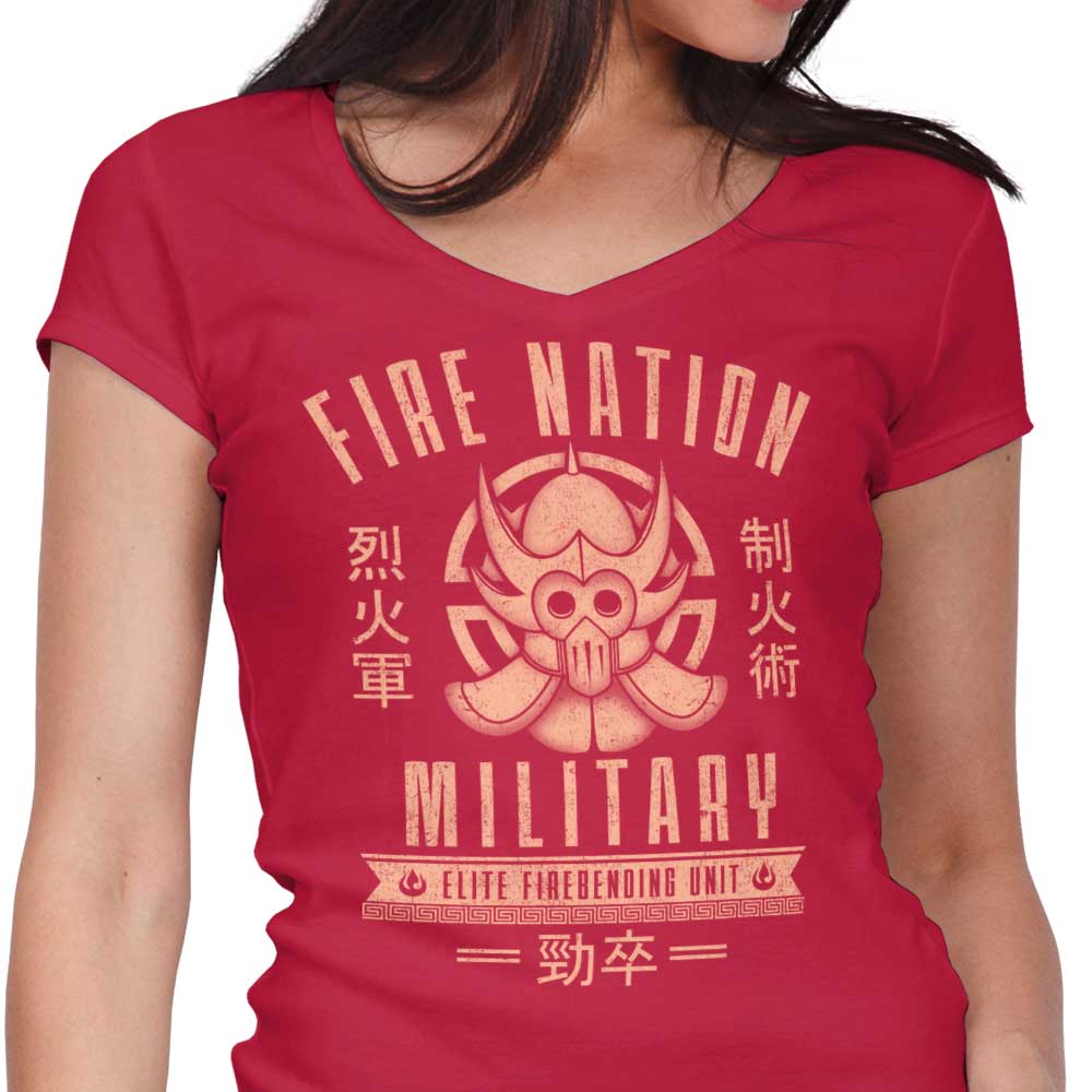Fire is Fierce Women's V-Neck - Adult & Kids T-Shirts, Sweatshirts & Hoodies apparel design preview 1