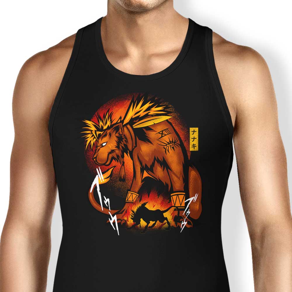 Fire Red Fur Tank Top - Adult & Kids T-Shirts, Sweatshirts & Hoodies apparel design preview 1