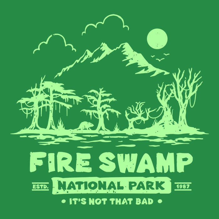 Fire Swamp National Park Men's Apparel - Adult & Kids T-Shirts, Sweatshirts & Hoodies apparel design preview 2