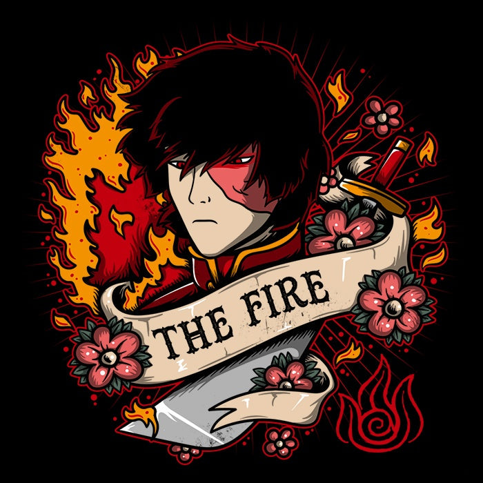 Fire Tattoo - Adult & Kids T-Shirts, Sweatshirts & Hoodies apparel design preview 2
