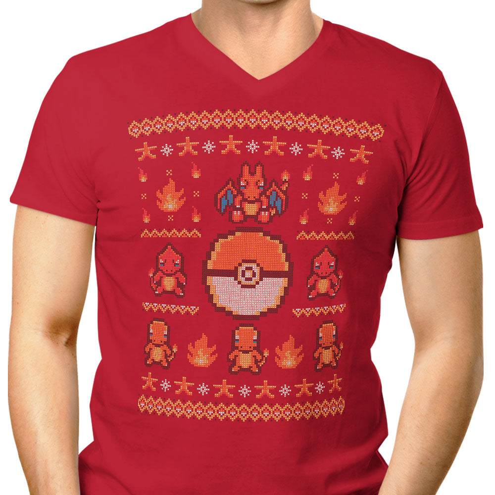 Fire Trainer Sweater Men's V-Neck - Adult & Kids T-Shirts, Sweatshirts & Hoodies apparel design preview 1
