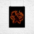 Fire Type II Poster - Adult & Kids T-Shirts, Sweatshirts & Hoodies apparel design preview 1