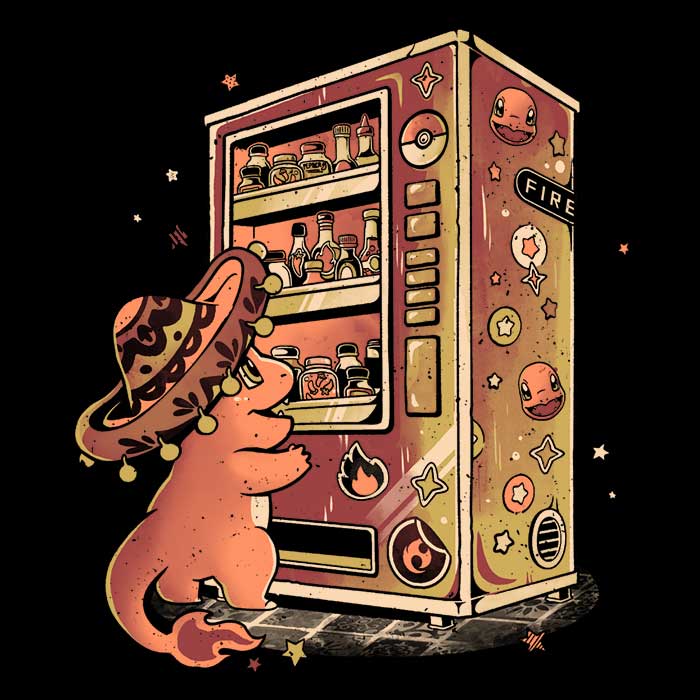 Fire Vending Machine Men's Apparel - Adult & Kids T-Shirts, Sweatshirts & Hoodies apparel design preview 2