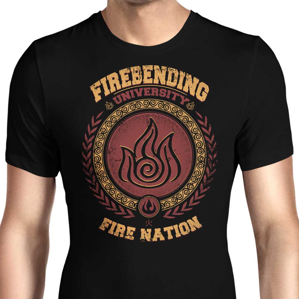 Firebending University Men's Apparel - Adult & Kids T-Shirts, Sweatshirts & Hoodies apparel design preview 1