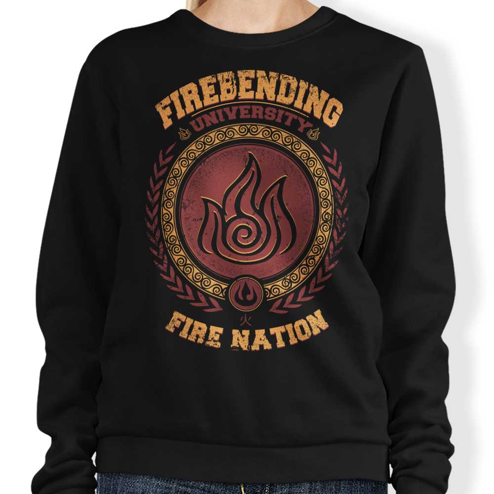 Firebending University - Adult & Kids T-Shirts, Sweatshirts & Hoodies apparel design preview 1