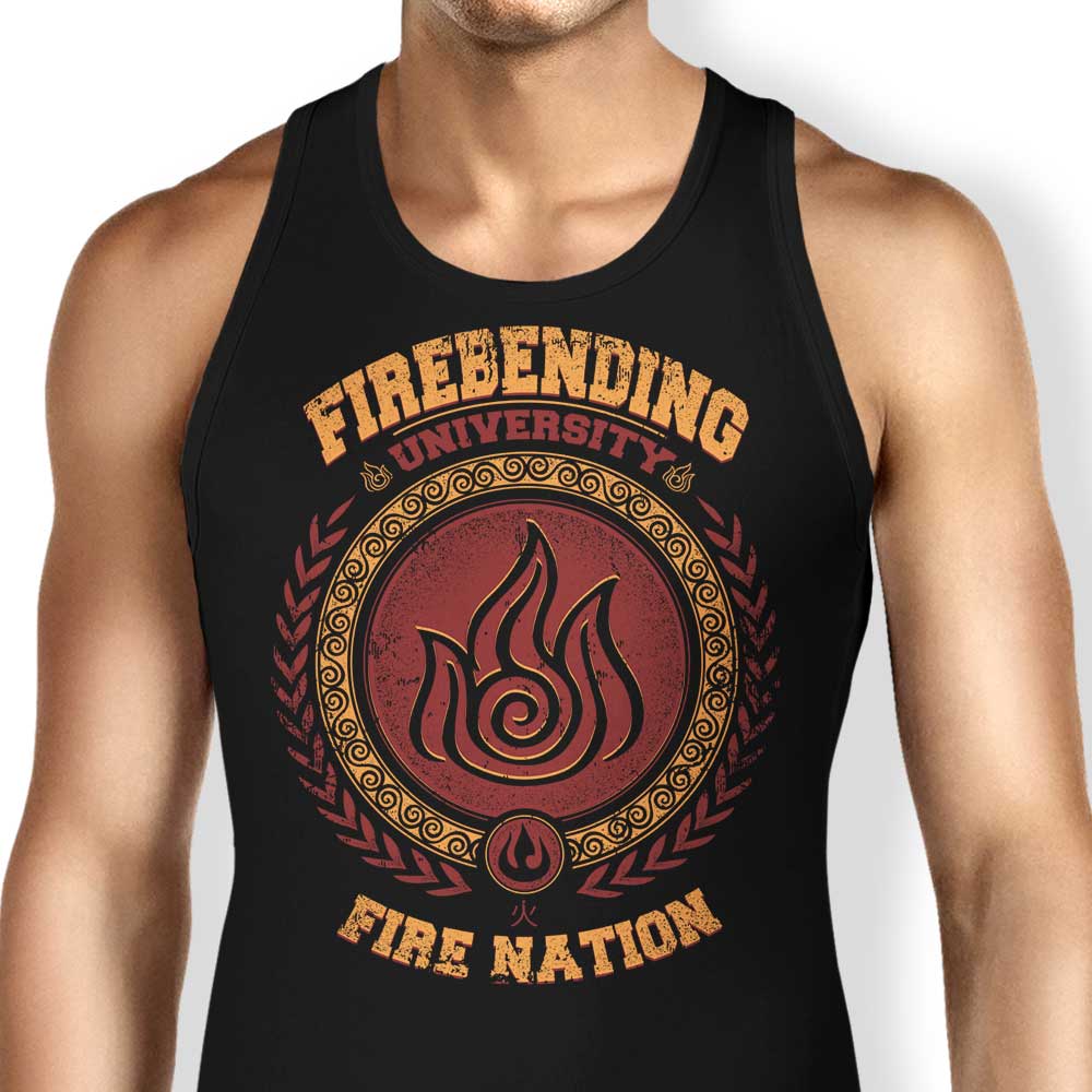 Firebending University Tank Top - Adult & Kids T-Shirts, Sweatshirts & Hoodies apparel design preview 1