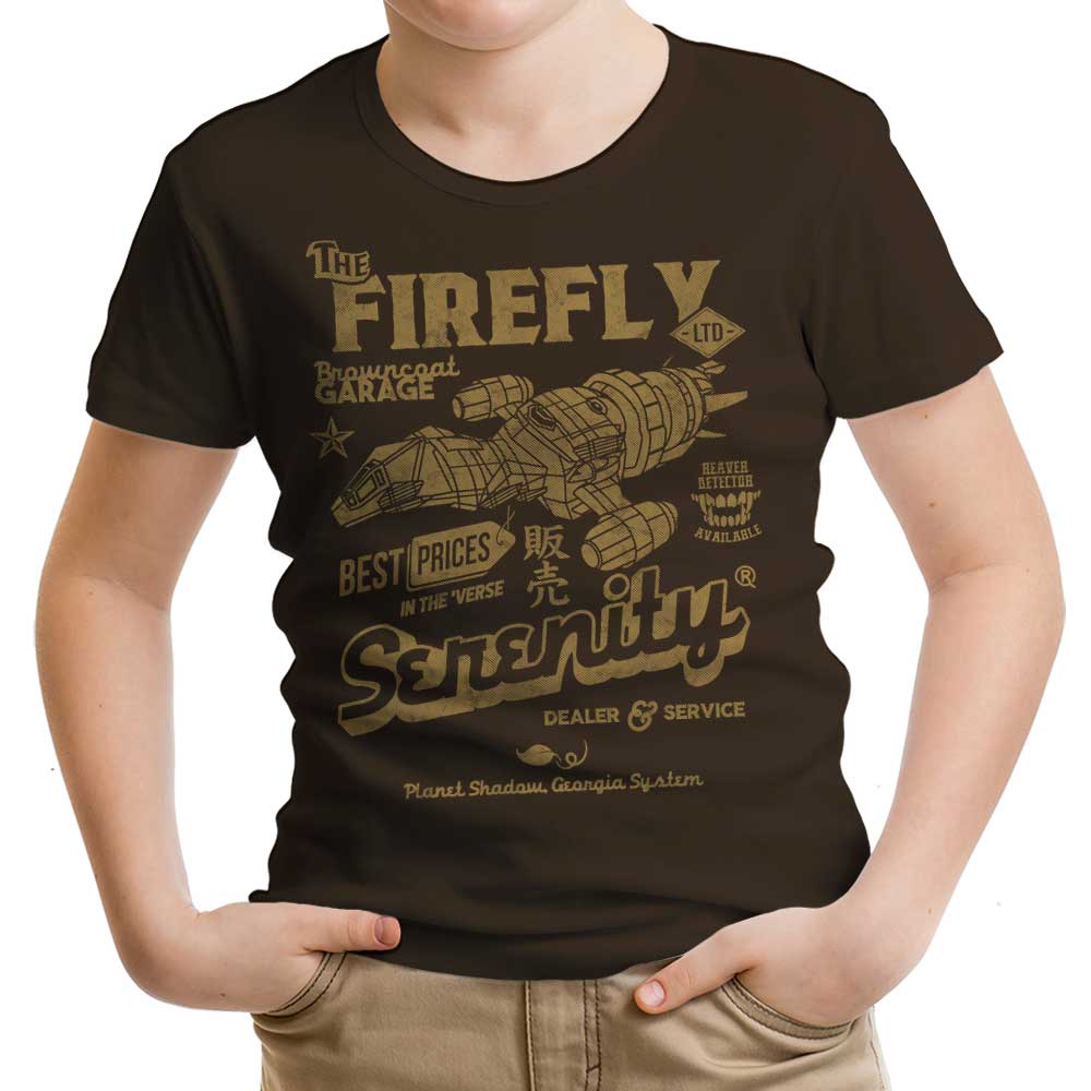 Firefly Garage Youth Apparel - Adult & Kids T-Shirts, Sweatshirts & Hoodies apparel design preview 1