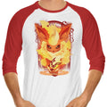 Firesong 3/4 Sleeve Raglan - Adult & Kids T-Shirts, Sweatshirts & Hoodies apparel design preview 1