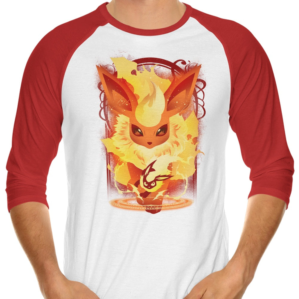 Firesong 3/4 Sleeve Raglan - Adult & Kids T-Shirts, Sweatshirts & Hoodies apparel design preview 1