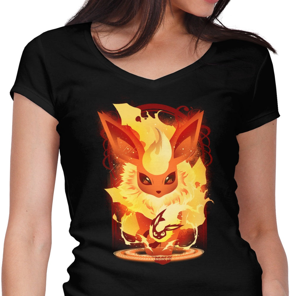Firesong Women's V-Neck - Adult & Kids T-Shirts, Sweatshirts & Hoodies apparel design preview 1