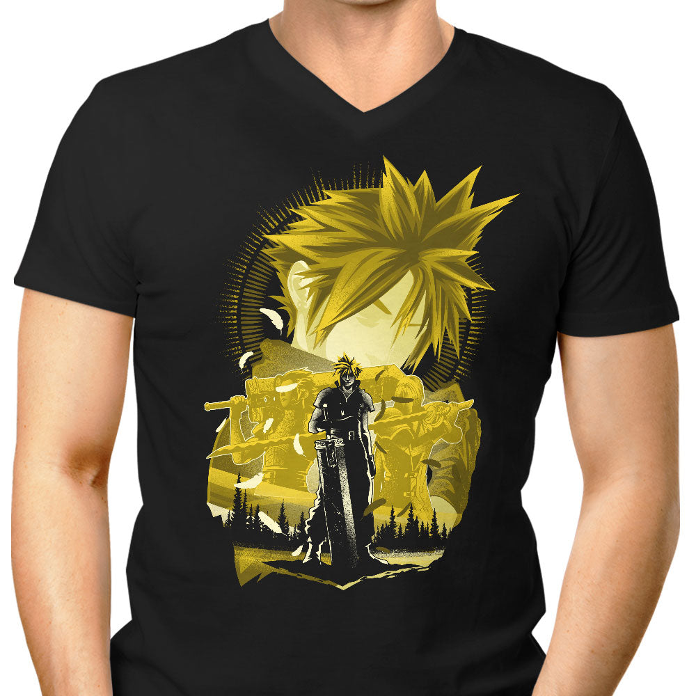First Class Silhouette Men's V-Neck - Adult & Kids T-Shirts, Sweatshirts & Hoodies apparel design preview 1