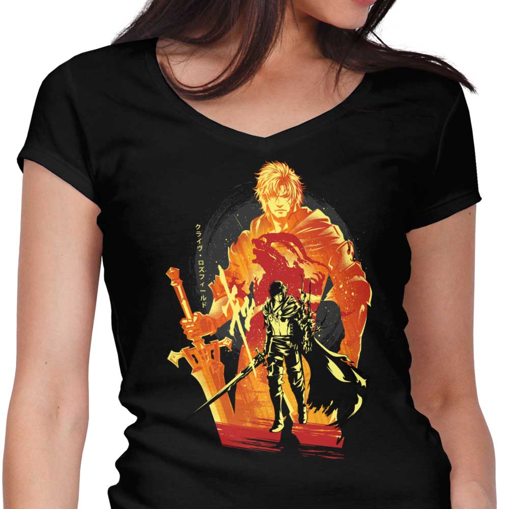 First Shield of Rosaria Women's V-Neck - Adult & Kids T-Shirts, Sweatshirts & Hoodies apparel design preview 1