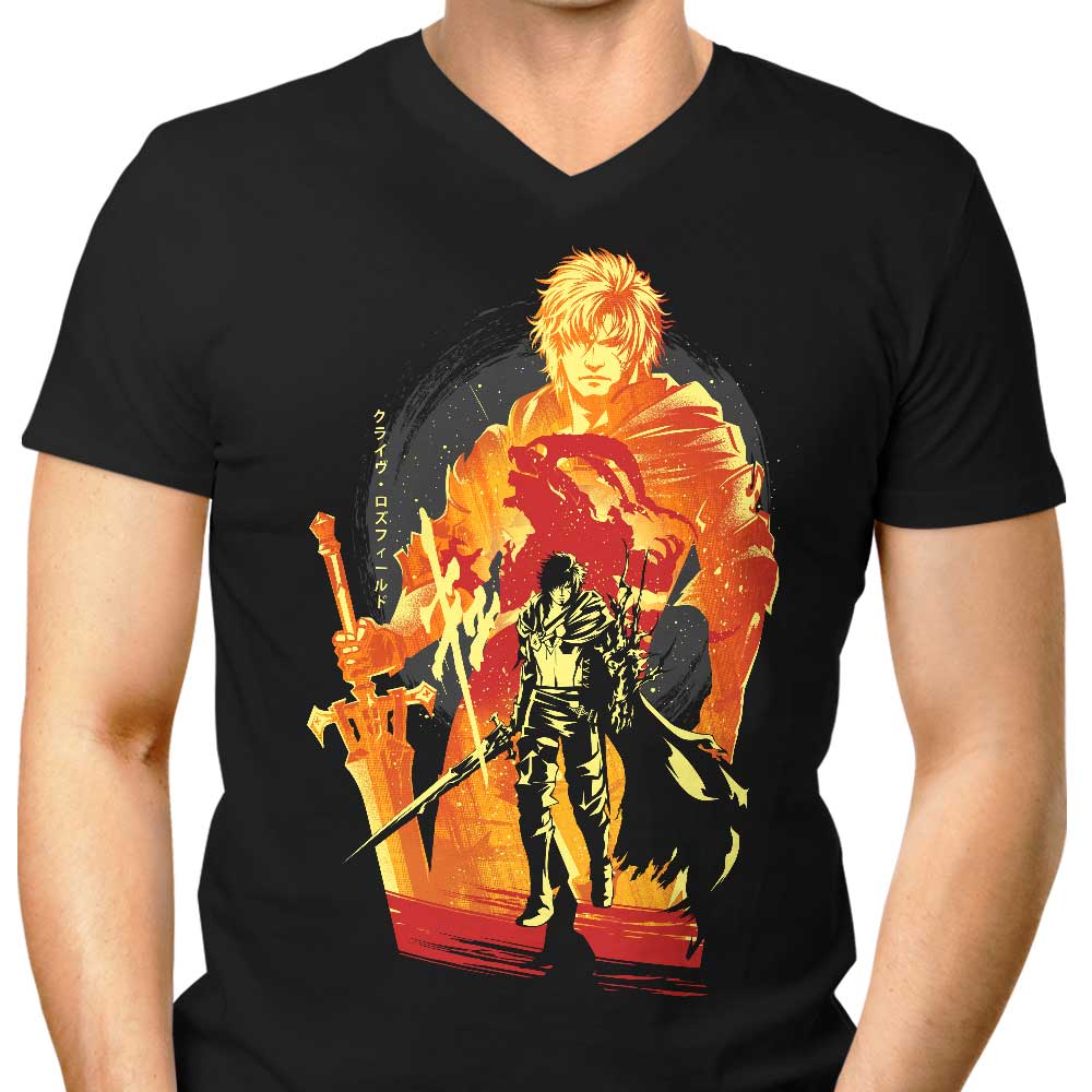 First Shield of Rosaria Men's V-Neck - Adult & Kids T-Shirts, Sweatshirts & Hoodies apparel design preview 1