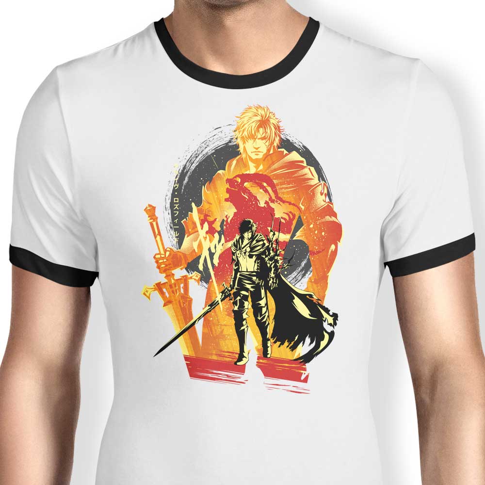 First Shield of Rosaria Ringer - Adult & Kids T-Shirts, Sweatshirts & Hoodies apparel design preview 1