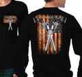 Country Life Outfitters USA American Flag Guns - Adult & Kids T-Shirts, Sweatshirts & Hoodies apparel design preview 1