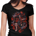 Flames of Cerberus Women's V-Neck - Adult & Kids T-Shirts, Sweatshirts & Hoodies apparel design preview 1