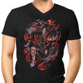 Flames of Cerberus Men's V-Neck - Adult & Kids T-Shirts, Sweatshirts & Hoodies apparel design preview 1