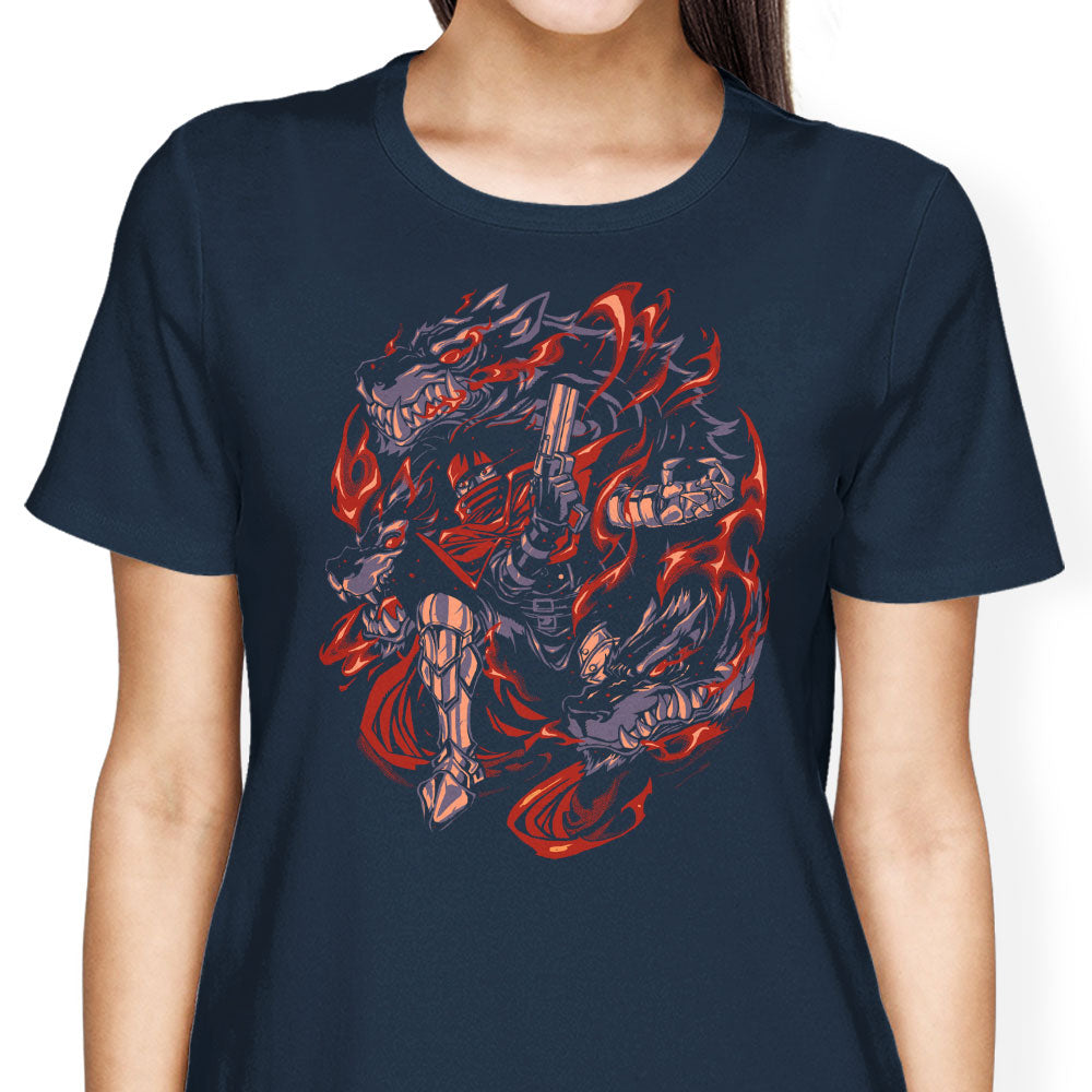 Flames of Cerberus Women's Apparel - Adult & Kids T-Shirts, Sweatshirts & Hoodies apparel design preview 2