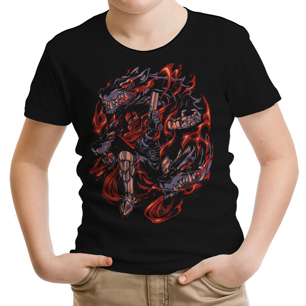 Flames of Cerberus Youth Apparel - Adult & Kids T-Shirts, Sweatshirts & Hoodies apparel design preview 1