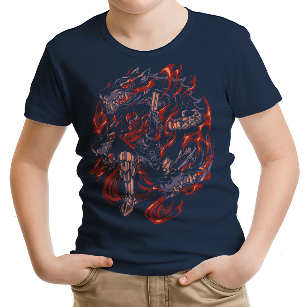 Flames of Cerberus Youth Apparel - Adult & Kids T-Shirts, Sweatshirts & Hoodies apparel design preview 2