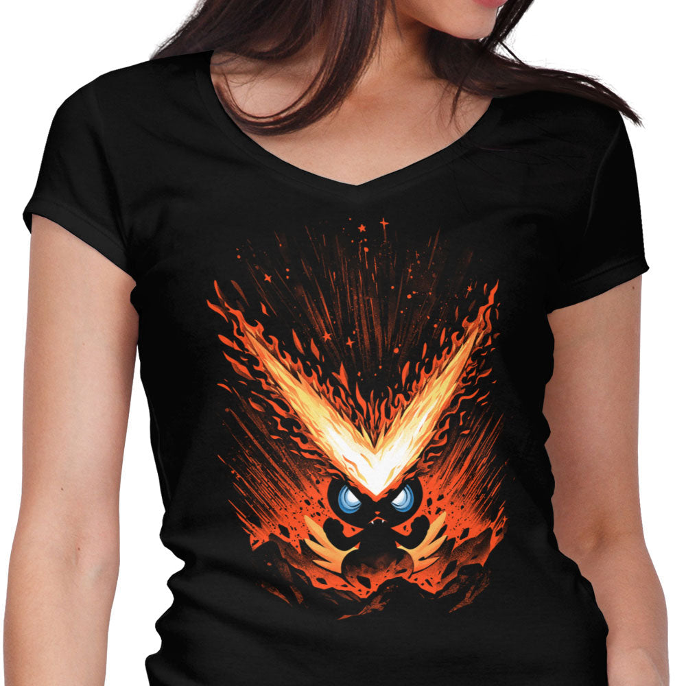 Flames of Victory Women's V-Neck - Adult & Kids T-Shirts, Sweatshirts & Hoodies apparel design preview 1