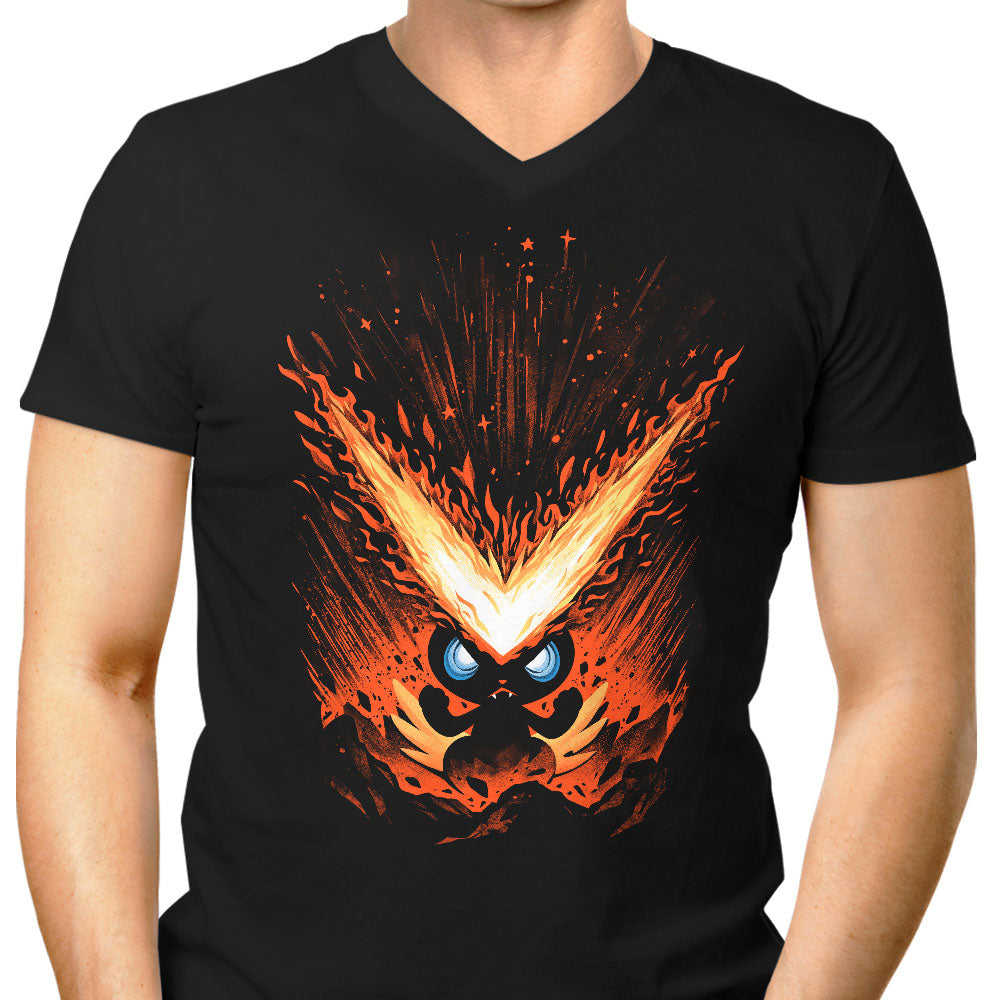 Flames of Victory Men's V-Neck - Adult & Kids T-Shirts, Sweatshirts & Hoodies apparel design preview 1