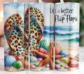 Life Is Better With Flip Flops Cheetah Print Shells - Adult & Kids T-Shirts, Sweatshirts & Hoodies apparel design preview 1