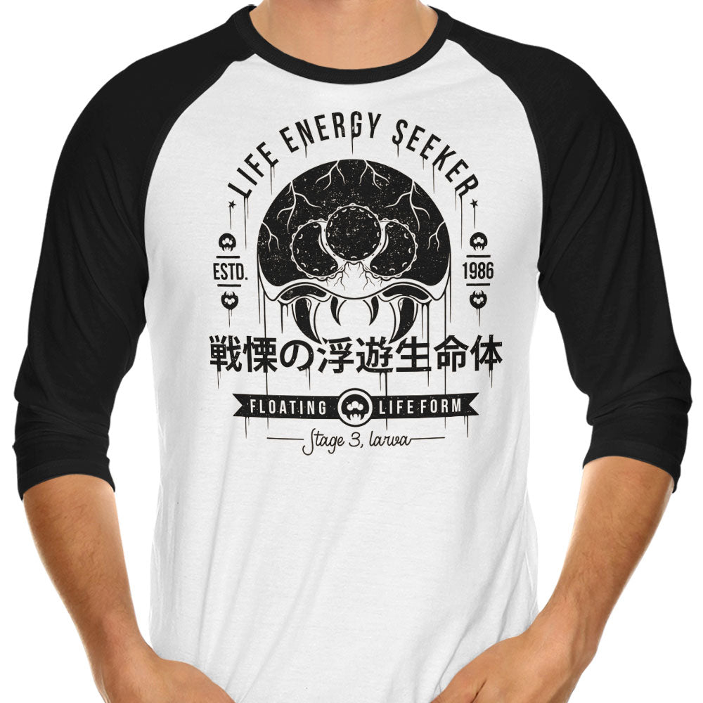 Floating Life Form 3/4 Sleeve Raglan - Adult & Kids T-Shirts, Sweatshirts & Hoodies apparel design preview 1