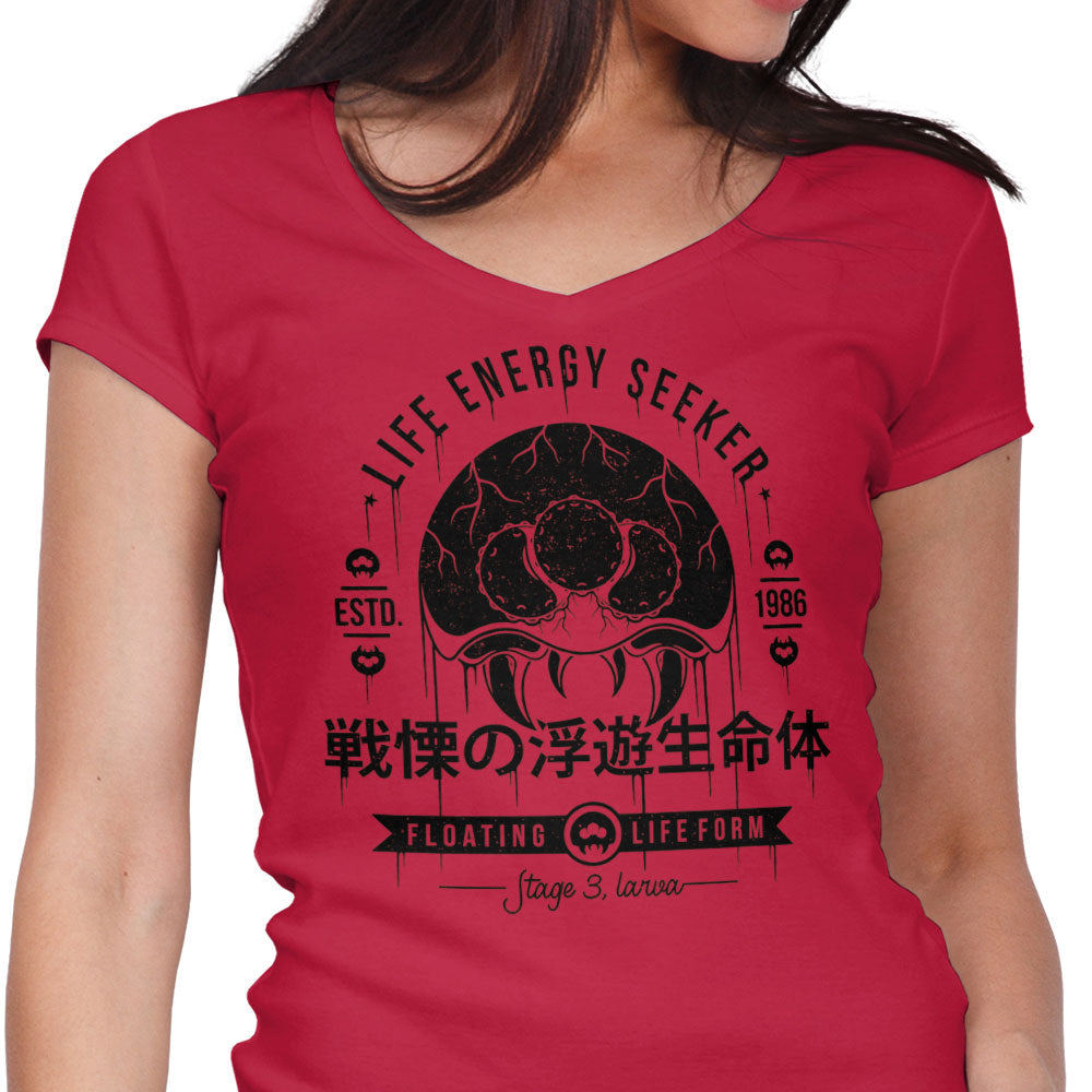 Floating Life Form Women's V-Neck - Adult & Kids T-Shirts, Sweatshirts & Hoodies apparel design preview 1