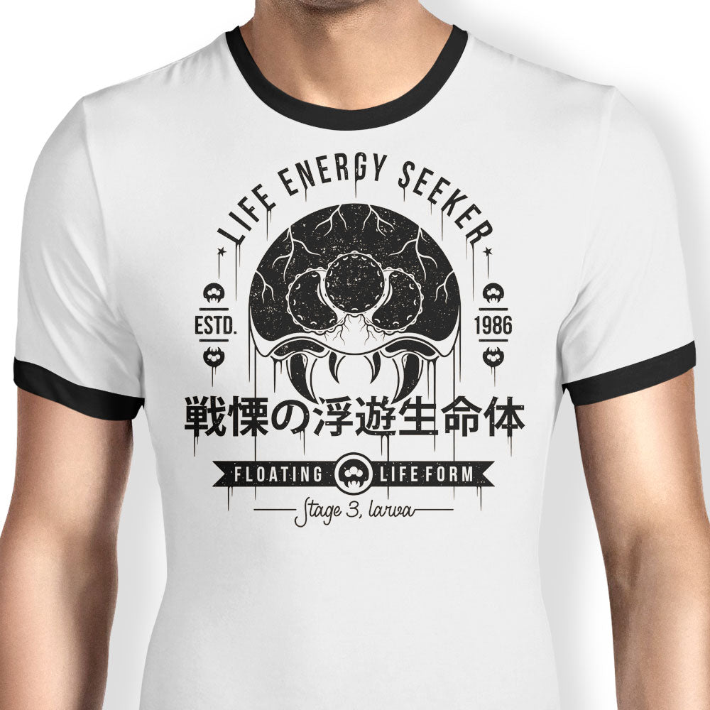 Floating Life Form Ringer - Adult & Kids T-Shirts, Sweatshirts & Hoodies apparel design preview 1