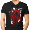 Flurry Silhouette Men's V-Neck - Adult & Kids T-Shirts, Sweatshirts & Hoodies apparel design preview 1