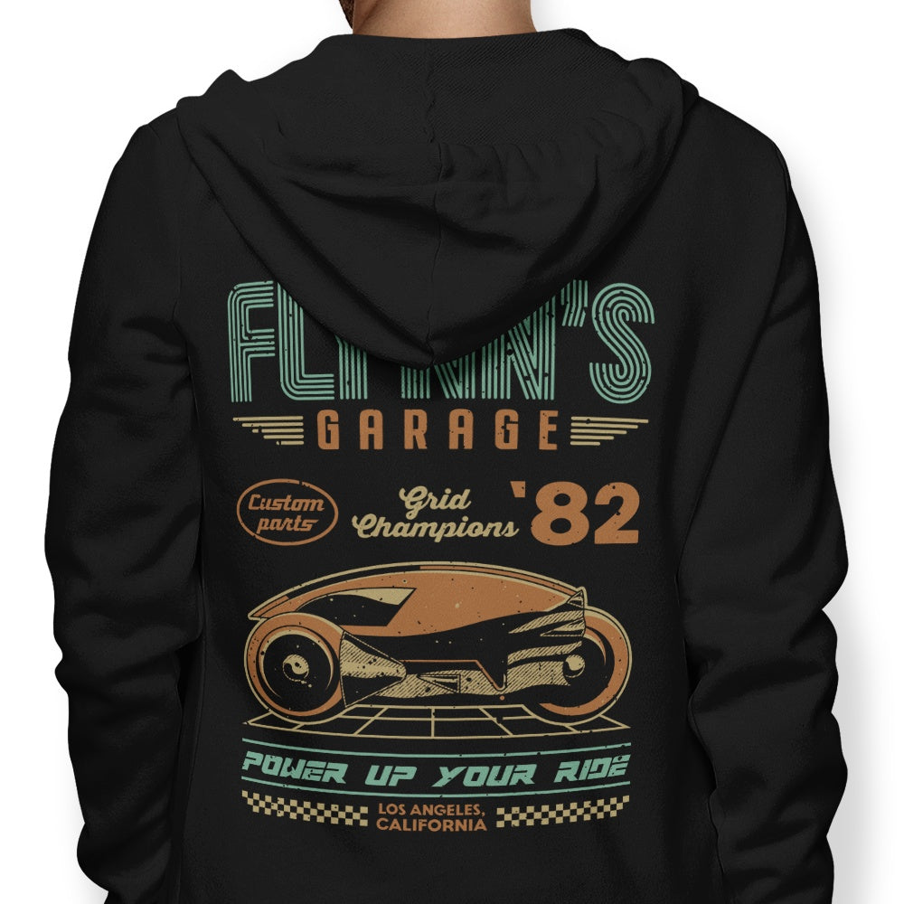 Flynn's Garage - Adult & Kids T-Shirts, Sweatshirts & Hoodies apparel design preview 1