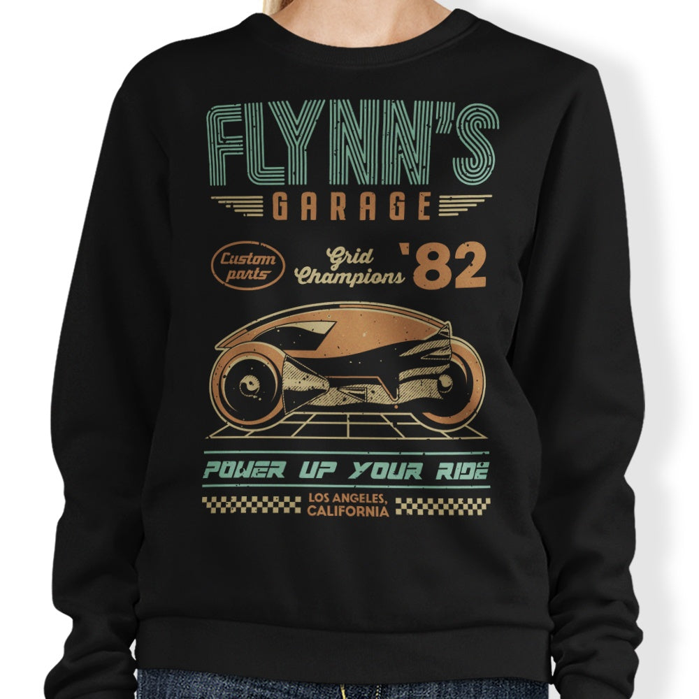 Flynn's Garage - Adult & Kids T-Shirts, Sweatshirts & Hoodies apparel design preview 1