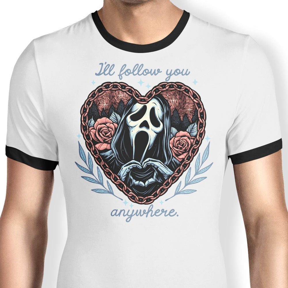 Follow You Anywhere Ringer - Adult & Kids T-Shirts, Sweatshirts & Hoodies apparel design preview 1