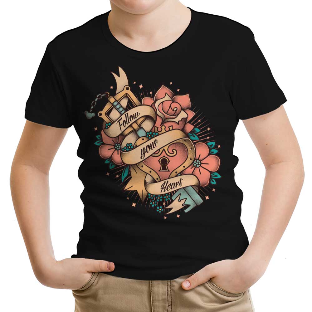Follow Your Heart Youth Apparel - Adult & Kids T-Shirts, Sweatshirts & Hoodies apparel design preview 1