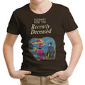 For the Recently Deceased Youth Apparel - Adult & Kids T-Shirts, Sweatshirts & Hoodies apparel design preview 1