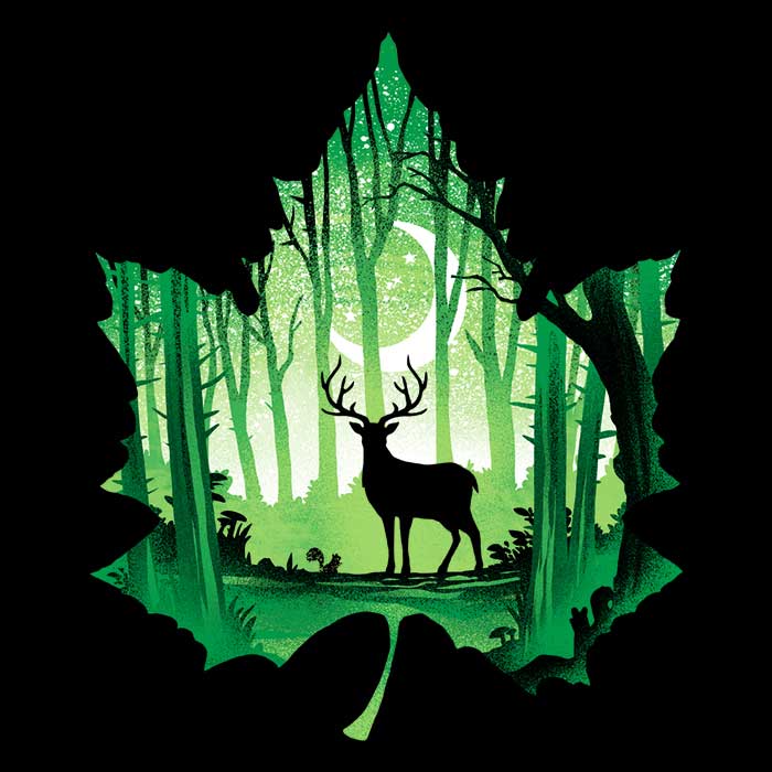 Forest Deer Men's Apparel - Adult & Kids T-Shirts, Sweatshirts & Hoodies apparel design preview 2