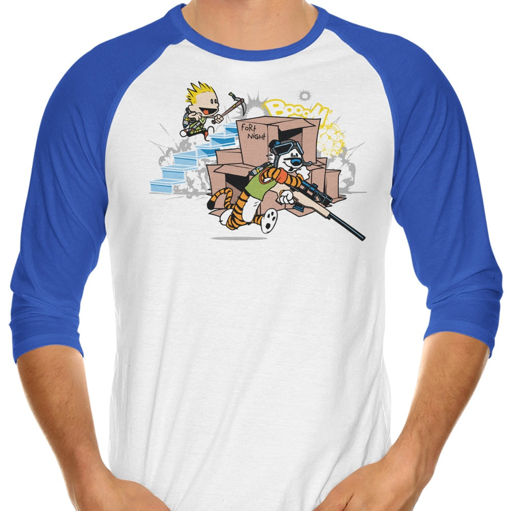 Fort Night 3/4 Sleeve Raglan - Adult & Kids T-Shirts, Sweatshirts & Hoodies apparel design preview 1